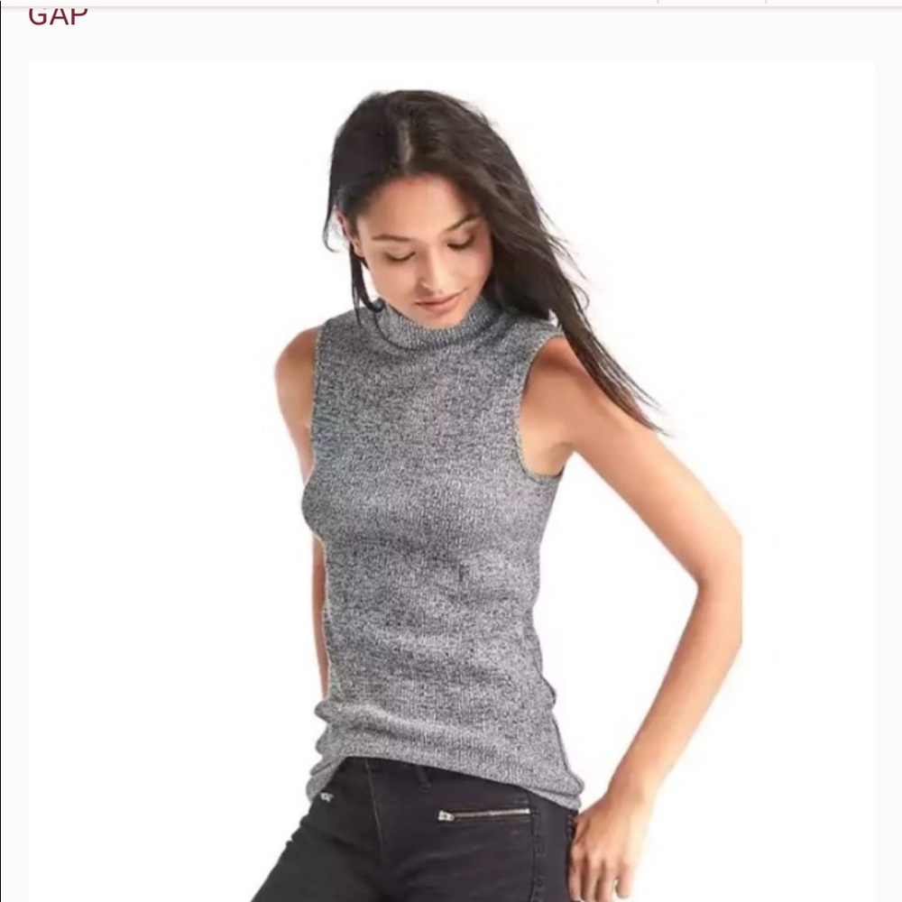 Gap mock neck ribbed tank top